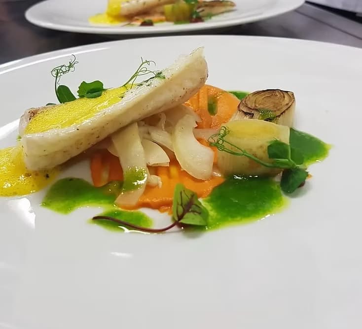 Fine dining plating