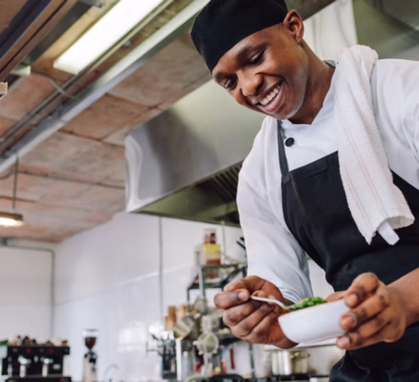 Private chef preparing home-cooked meals in Accra